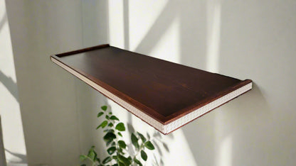 Carrington stain wood LEGO shelf 28" x 10" 