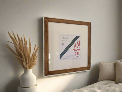 BricksWood Signature Display-Frame 15x15 Golden-Oak
