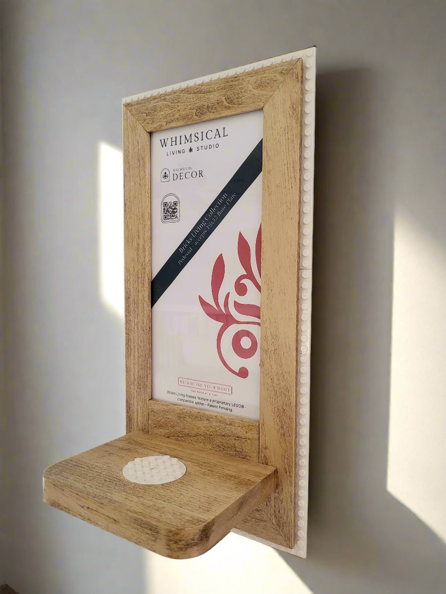 BricksWood Signature Wall-Pedestal 5x10 Golden-Oak
